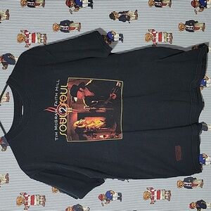 Vintage Y2K TIM MCGRAW FAITH HILL SOUL 2 SOUL TOUR 2006 CONCERT SHIRT LARGE